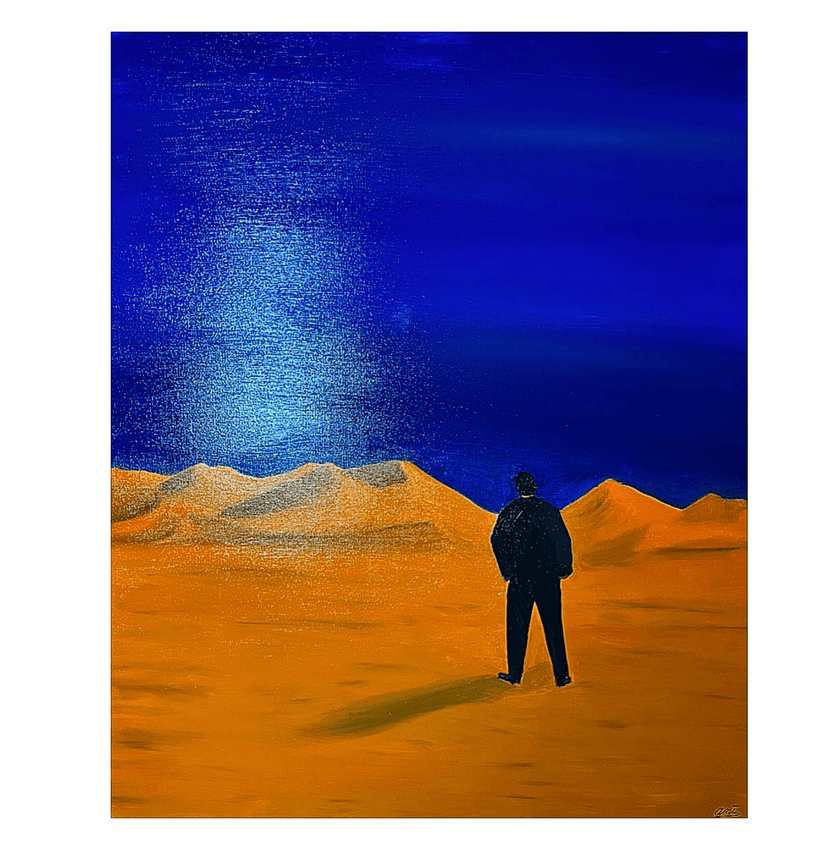La verticale et l'étendue — Désert du Sahara marocain, Merzouga